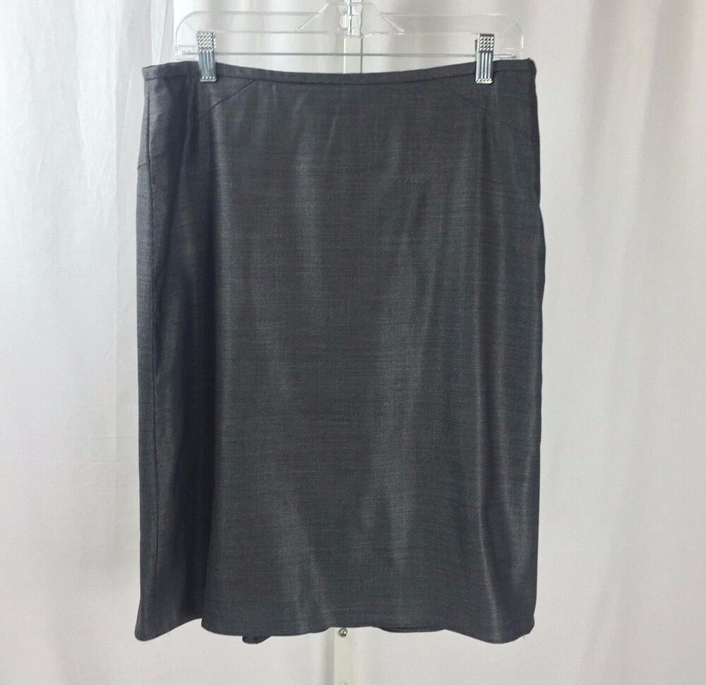 Armani Le Collezioni Classic Black and White Straight Skirt Size 12